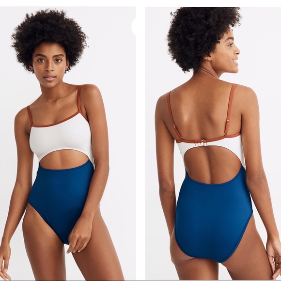 Madewell Other - Madewell Second Wave Cutout One-Piece Colorblock L